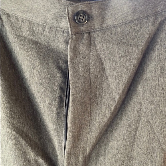 Smooth gray fabric trouser - Picture 2 of 5